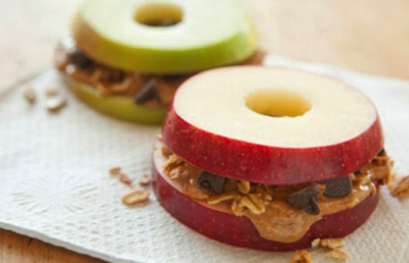 Sándwich de manzana