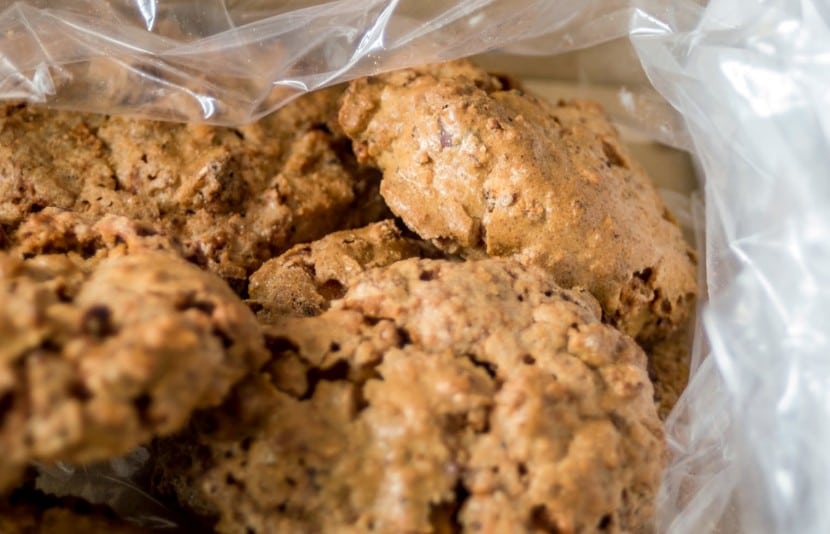 Galletas de plátano y almendras