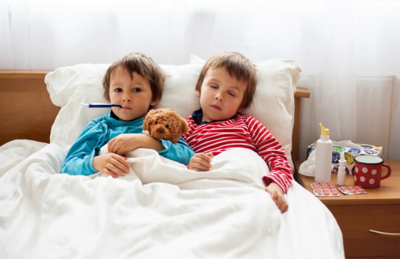 4 pasos para ahuyentar la gripe de tus hijos